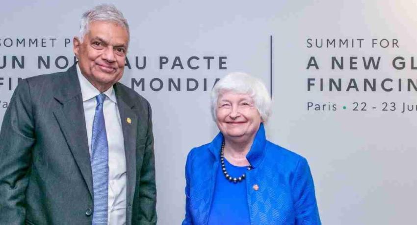 President meets US Treasury Secretary in Paris